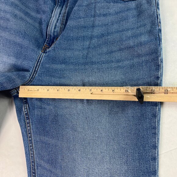 Abercrombie Fitch Jeans Womens 39x28* High Rise Ankle Straight Blue Denim Tag 35 - Picture 14 of 16